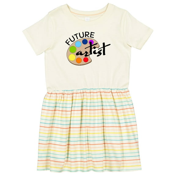 Inktastic Future Artist with Paints Girls Toddler Dress