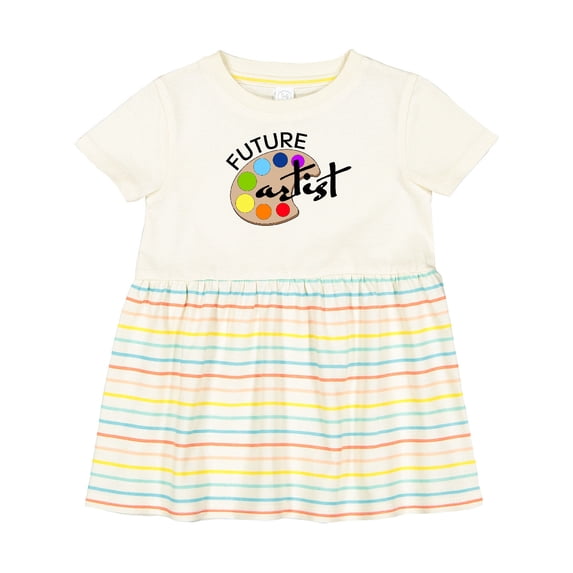 Inktastic Future Artist with Paints Girls Baby Dress