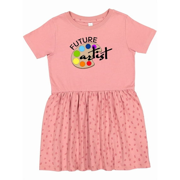 Inktastic Future Artist with Paints Girls Toddler Dress