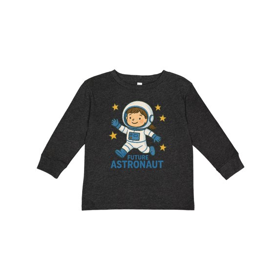 Inktastic Future Astronaut Kids Space Theme Boys or Girls Long Sleeve Toddler T-Shirt