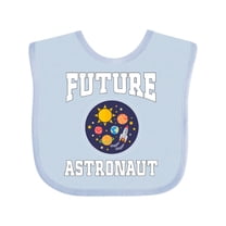 Inktastic Future Astronaut Outerspace Rocket Boys or Girls Baby Bib