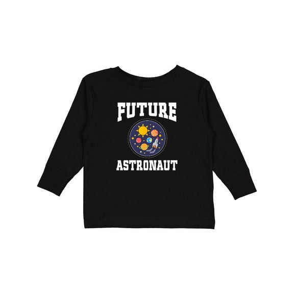 Inktastic Future Astronaut Outerspace Rocket Boys or Girls Long Sleeve Toddler T-Shirt