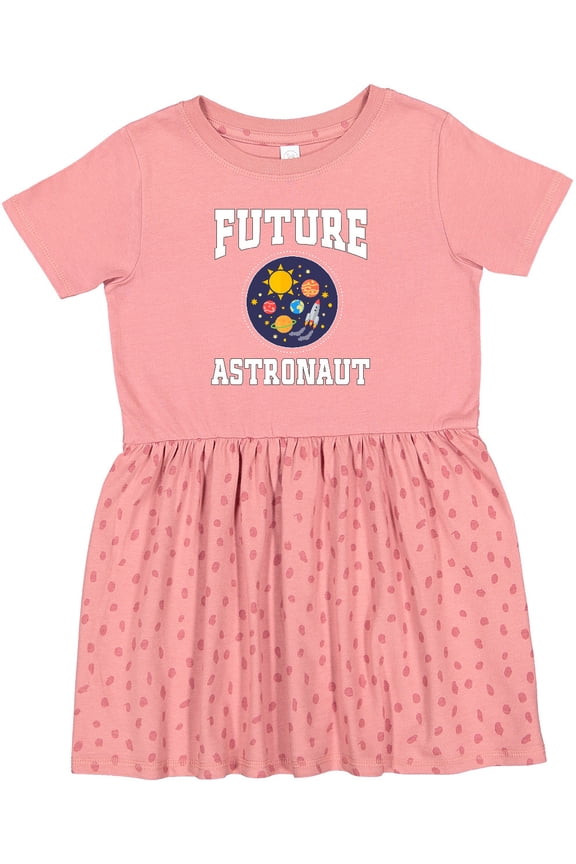 Future Astronaut Outerspace Rocket Girls Toddler Dress