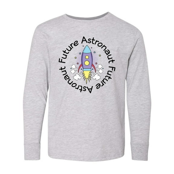 Inktastic Future Astronaut Space Rocket Long Sleeve Youth T-Shirt