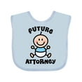 thumbnail image 1 of Inktastic Future Attorney Lawyer in Training Boys Baby Bib, 1 of 4