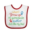 thumbnail image 1 of Inktastic Future Auditor Like My Dad Boys or Girls Baby Bib, 1 of 4