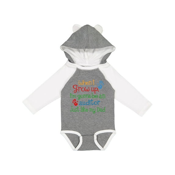 Inktastic Future Auditor Like My Dad Boys or Girls Long Sleeve Baby Bodysuit