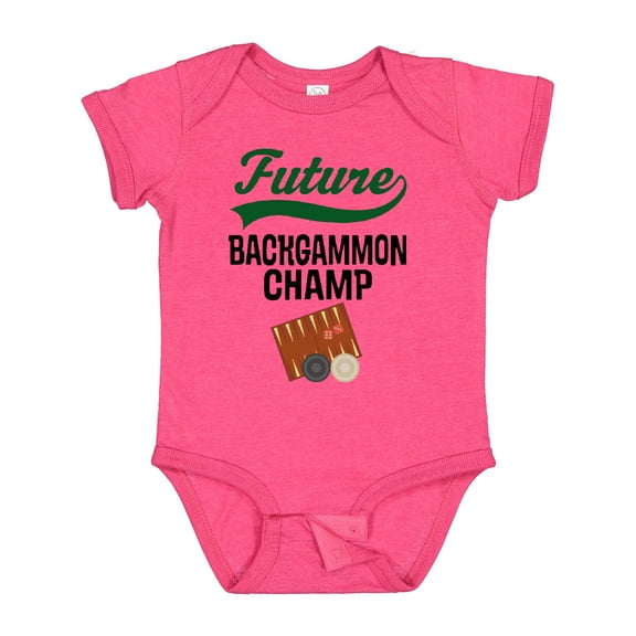 Inktastic Future Backgammon Player Champ Boys or Girls Baby Bodysuit