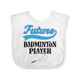 thumbnail image 1 of Inktastic Future Badminton Player Sports Boys or Girls Baby Bib, 1 of 4