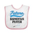 thumbnail image 1 of Inktastic Future Badminton Player Sports Boys or Girls Baby Bib, 1 of 4