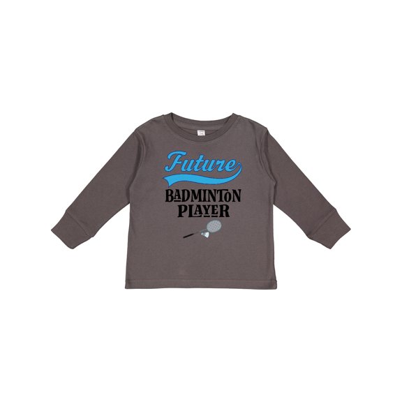 Inktastic Future Badminton Player Sports Boys or Girls Long Sleeve Toddler T-Shirt