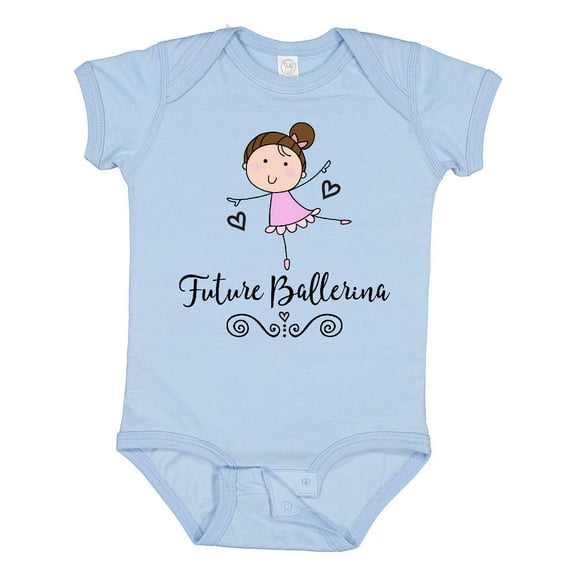 Inktastic Future Ballerina Girls Dance Girls Baby Bodysuit
