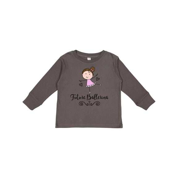 Inktastic Future Ballerina Girls Dance Girls Long Sleeve Toddler T-Shirt