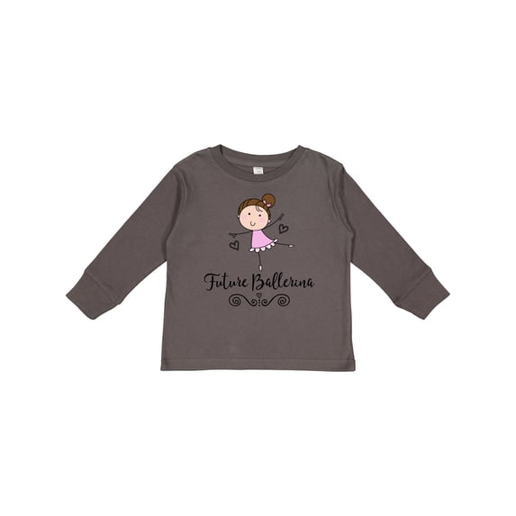 Inktastic Future Ballerina Girls Dance Girls Long Sleeve Toddler T-Shirt