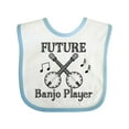 thumbnail image 1 of Inktastic Future Banjo Player Boys or Girls Baby Bib, 1 of 4