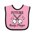 thumbnail image 1 of Inktastic Future Banjo Player Boys or Girls Baby Bib, 1 of 4