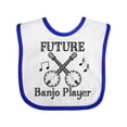 thumbnail image 1 of Inktastic Future Banjo Player Boys or Girls Baby Bib, 1 of 4