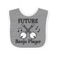 thumbnail image 1 of Inktastic Future Banjo Player Boys or Girls Baby Bib, 1 of 4