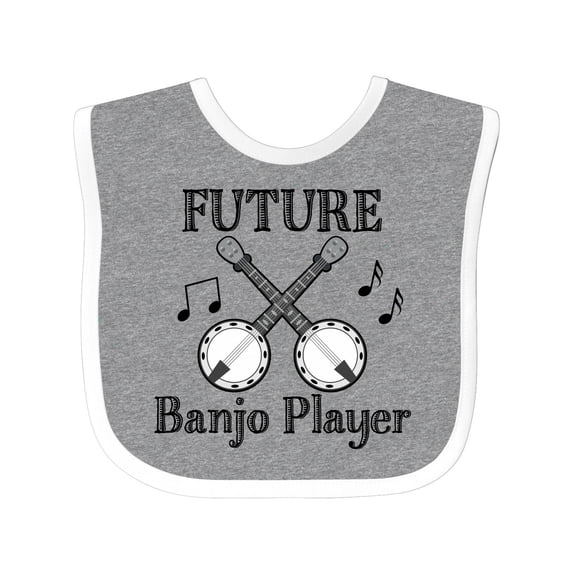 Inktastic Future Banjo Player Boys or Girls Baby Bib