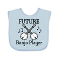 thumbnail image 1 of Inktastic Future Banjo Player Boys or Girls Baby Bib, 1 of 4