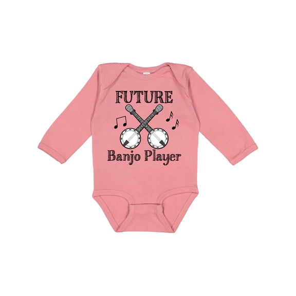Inktastic Future Banjo Player Boys or Girls Long Sleeve Baby Bodysuit