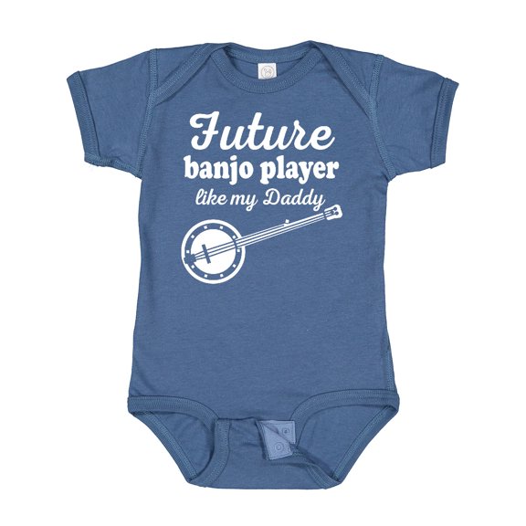 Inktastic Future Banjo Player Like Daddy Boys Baby Bodysuit