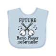 thumbnail image 1 of Inktastic Future Banjo Player Like Daddy Boys or Girls Baby Bib, 1 of 4