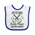 thumbnail image 1 of Inktastic Future Banjo Player Like Daddy Boys or Girls Baby Bib, 1 of 4