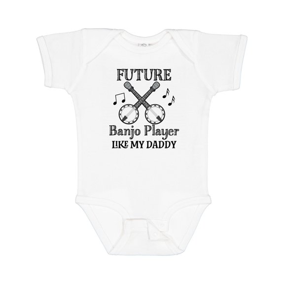 Inktastic Future Banjo Player Like Daddy Boys or Girls Baby Bodysuit