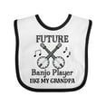 thumbnail image 1 of Inktastic Future Banjo Player Like Grandpa Boys or Girls Baby Bib, 1 of 4