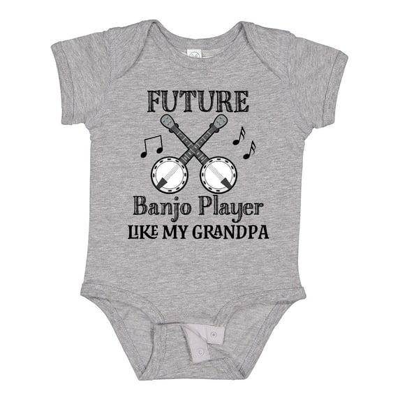 Inktastic Future Banjo Player Like Grandpa Boys or Girls Baby Bodysuit