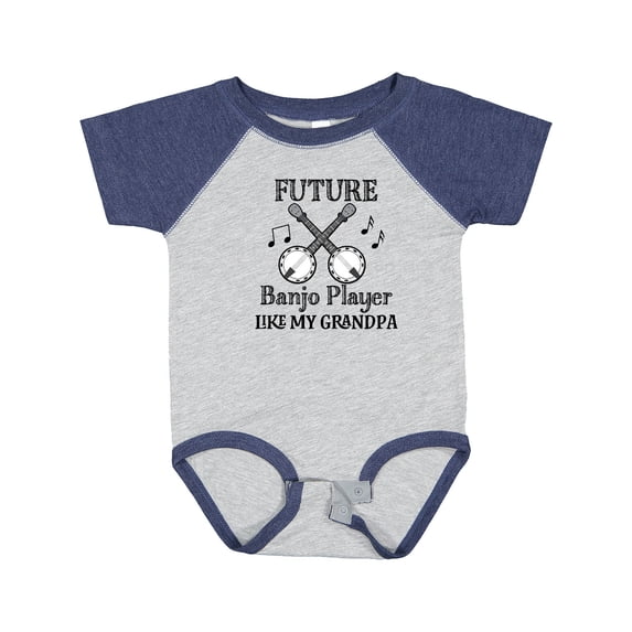 Inktastic Future Banjo Player Like Grandpa Boys or Girls Baby Bodysuit