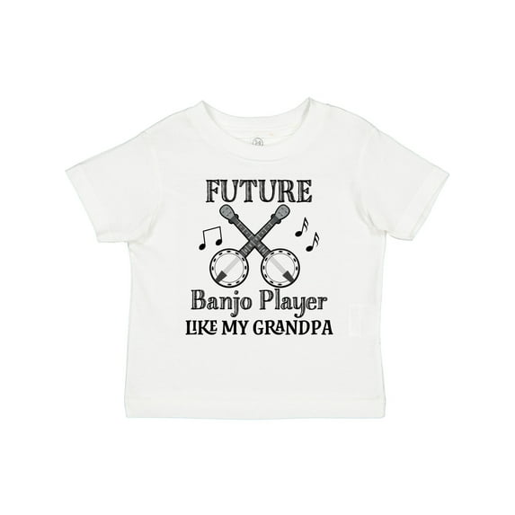 Inktastic Future Banjo Player Like Grandpa Boys or Girls Toddler T-Shirt