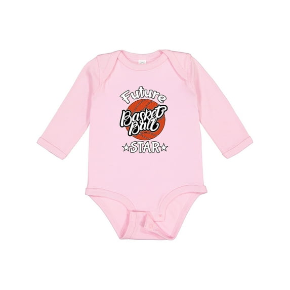 Inktastic Future Basketball Star Boys or Girls Long Sleeve Baby Bodysuit