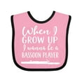 thumbnail image 1 of Inktastic Future Bassoon Player Bassoonist Gift Boys or Girls Baby Bib, 1 of 4