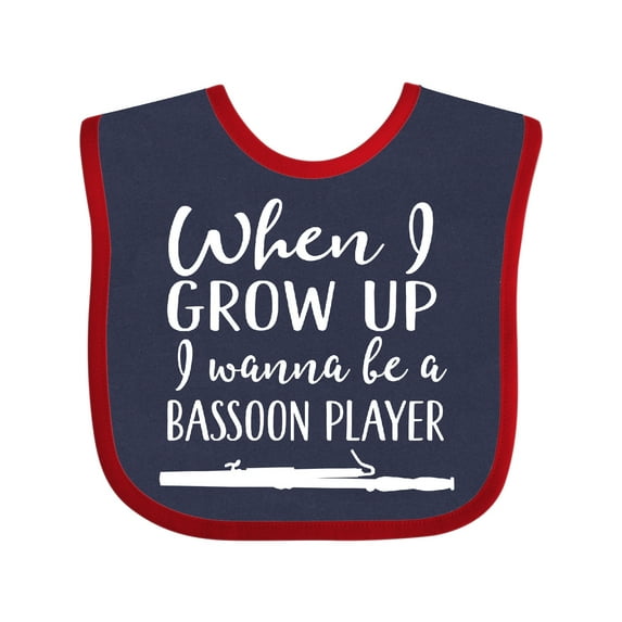 Inktastic Future Bassoon Player Bassoonist Gift Boys or Girls Baby Bib