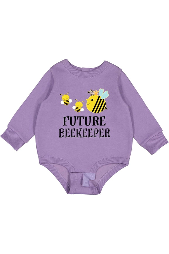 Future Beekeeper Honey Bee Baby Fleece Bodysuit