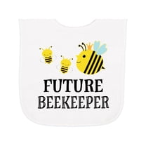 Inktastic Future Beekeeper Honey Bee Baby Terry Cloth Bib