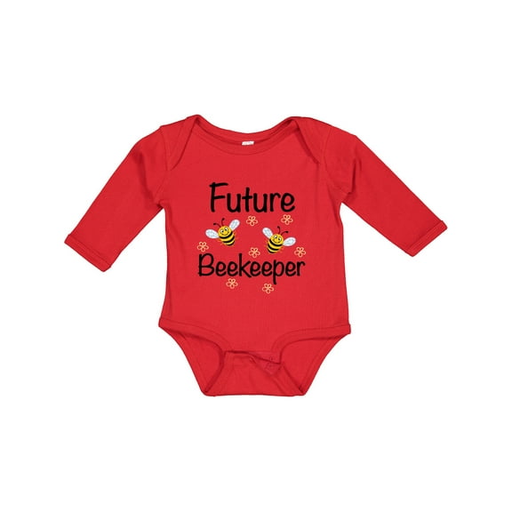 Inktastic Future Beekeeper Honey Bee Boys or Girls Long Sleeve Baby Bodysuit