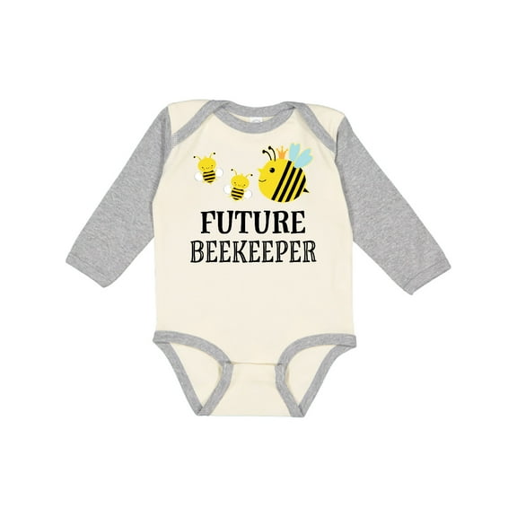 Inktastic Future Beekeeper Honey Bee Boys or Girls Long Sleeve Baby Bodysuit