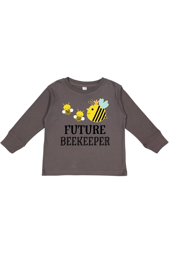 Future Beekeeper Honey Bee Boys or Girls Long Sleeve Toddler T-Shirt