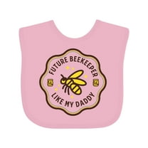 Inktastic Future Beekeeper Like Daddy Boys or Girls Baby Bib