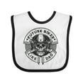 thumbnail image 1 of Inktastic Future Biker Like Dad Boys Baby Bib, 1 of 4