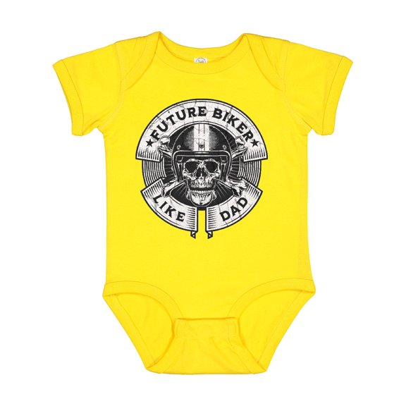 Inktastic Future Biker Like Dad Boys Baby Bodysuit