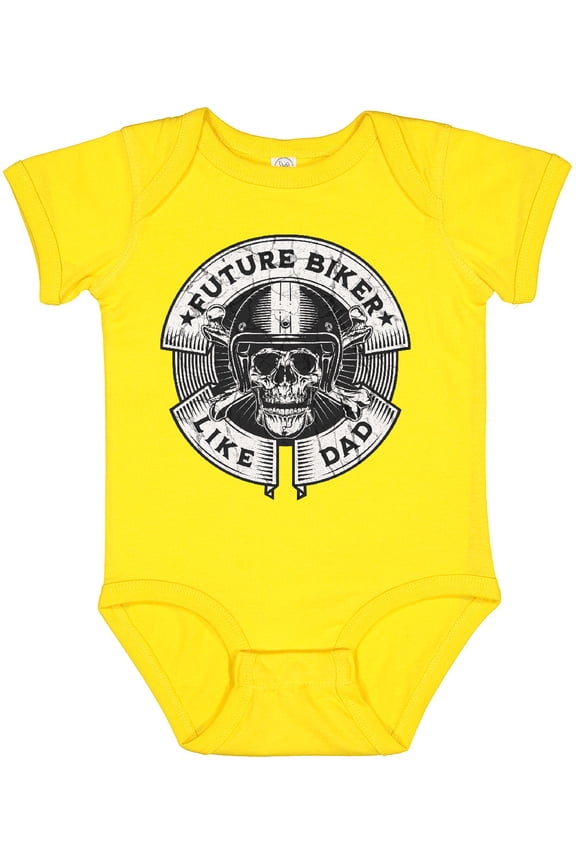 Future Biker Like Dad Boys Baby Bodysuit