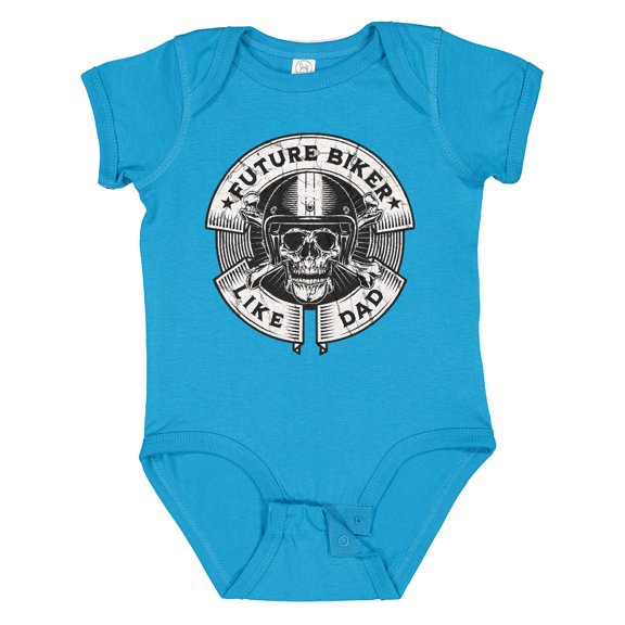 Inktastic Future Biker Like Dad Boys Baby Bodysuit