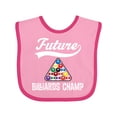 thumbnail image 1 of Inktastic Future Billiards Champ Boys or Girls Baby Bib, 1 of 4