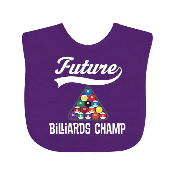 Inktastic Future Billiards Champ Boys or Girls Baby Bib