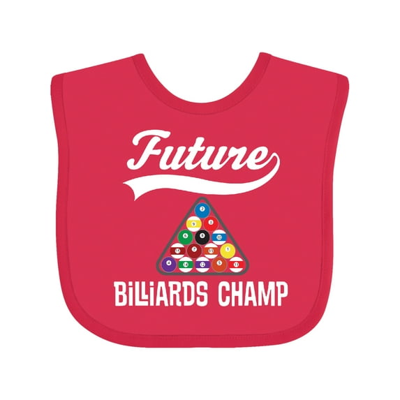 Inktastic Future Billiards Champ Boys or Girls Baby Bib