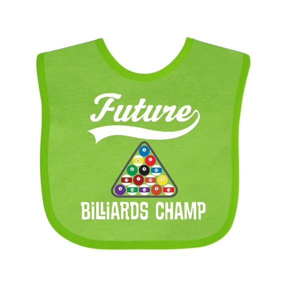 Inktastic Future Billiards Champ Boys or Girls Baby Bib